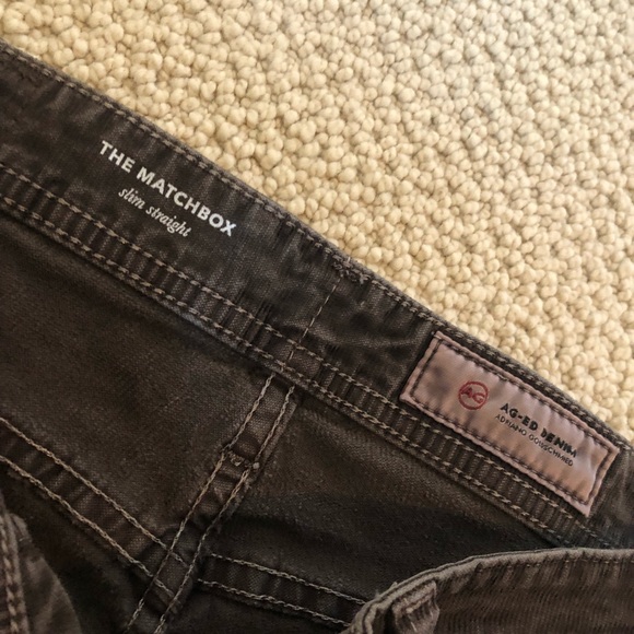 AG Matchbox Slim Straight Corduroy - Dark Brown - Picture 2 of 4